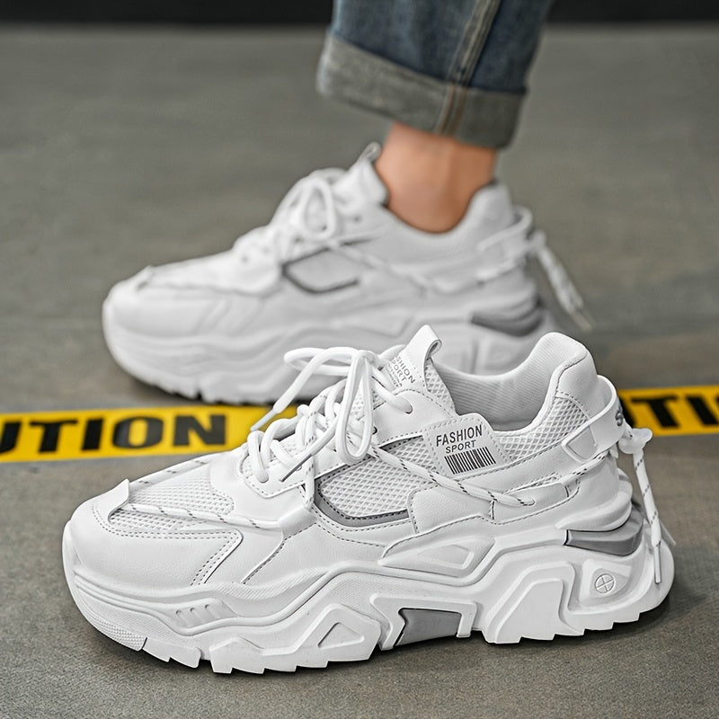 Zapatillas de plataforma, cordones, transpirables: zapatos de entrenamiento resistentes al desgaste y modernos.
