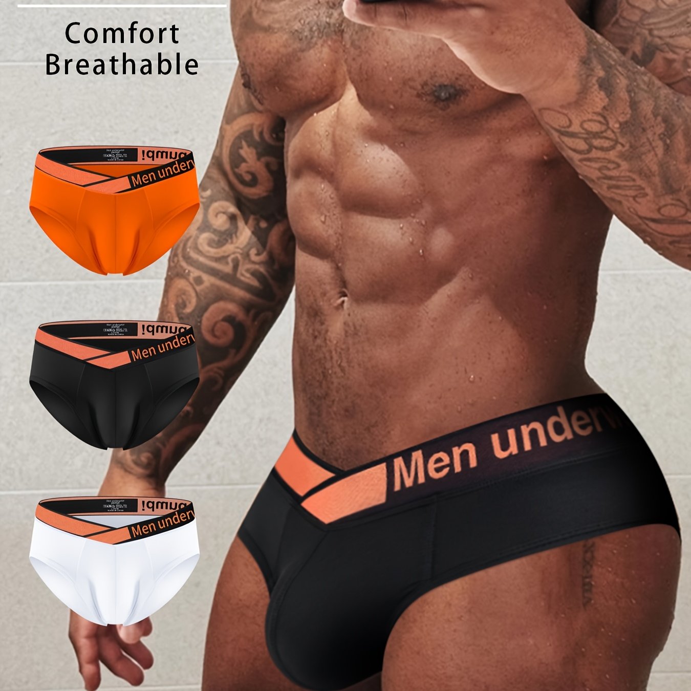 Pack de 3 Briefs V-Shape – Sensualidad y Comodidad en Cada Movimiento 🔥