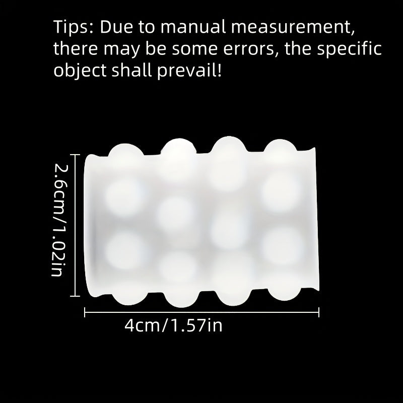 2pcs Silicone Hair Bead Rings, Dual Row Bead Clips, Non-Slip Elastic Hair Bands with Quick Release Design, Party Favors