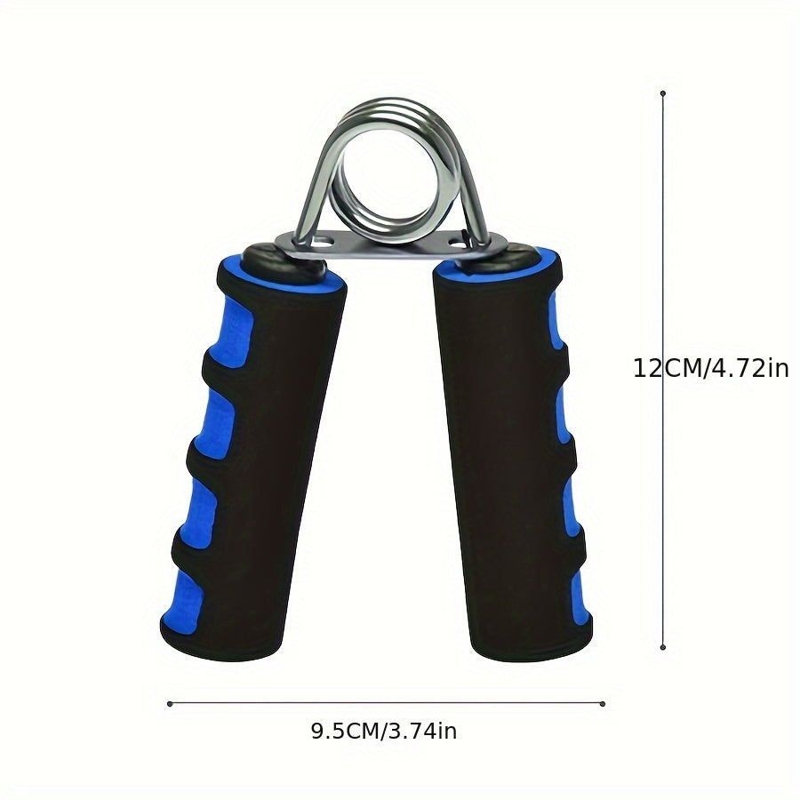 1pc Grip Strengthener con Mango de Espuma Azul – Diseño en Forma de A con Agarre Texturizado para Ejercicio en Casa, Fortalecimiento de Manos y Antebrazos