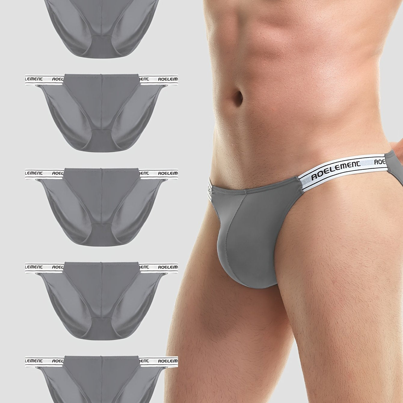 Pack de 5 Bóxers de Nylon Transpirable para Hombre – Ajuste Cómodo y Diseño Deportivo 🔥