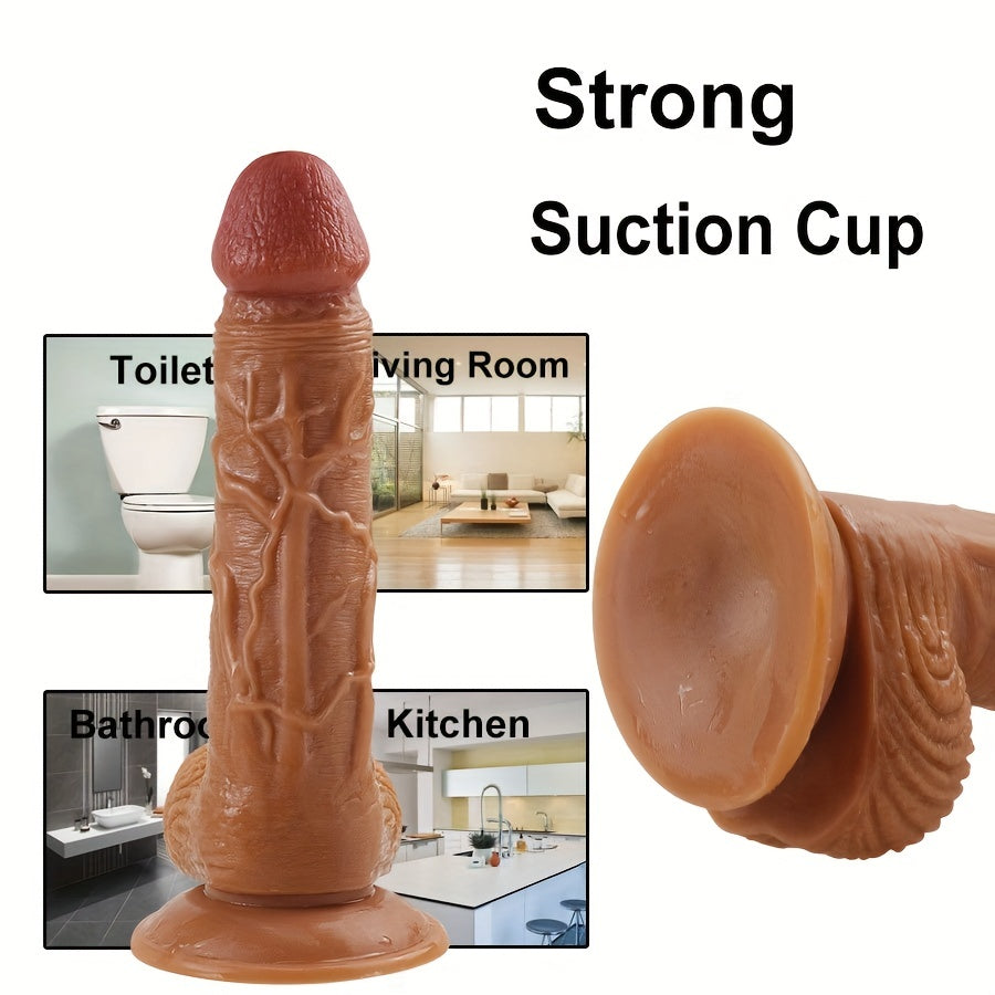 🍑 Dildo Realista XXL - Succión Firme & Sensación Piel Suave 🍑