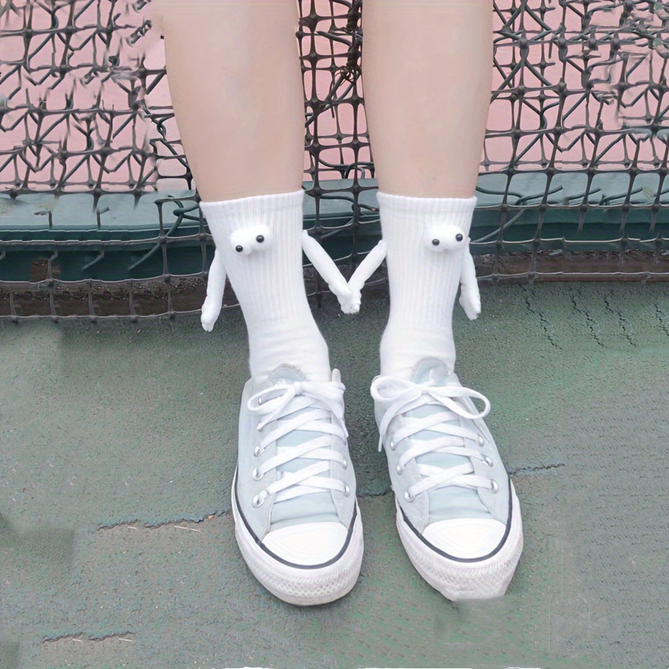 Calcetines "Mano con Mano" para Mujeres - Diseñados para Parejas Magnéticas 🧦💞