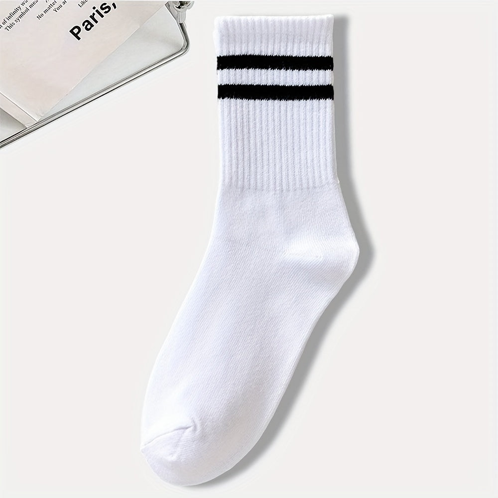 🧦 Pack de 3 Pares de Medias Unisex con Rayas – Comodidad y Estilo en Cada Paso