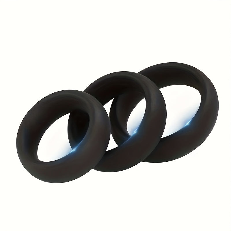 Pack de 3 Anillos de Silicona para Hombres – Mejora tu Resistencia y Placer 🔥