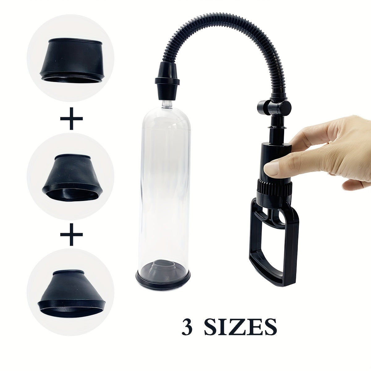 Set de 3 Bombas de Succión Manual para el Placer Masculino – Estimulación y Crecimiento 🔥