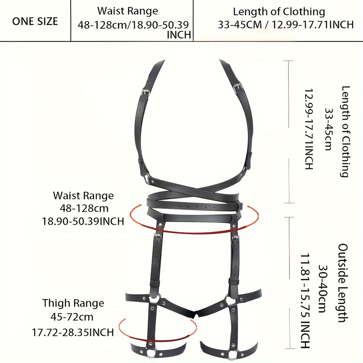 Corset Gótico Punk de 2 Piezas con Ligas y Correa para el Pecho - Estilo BDSM con Cinturón Ajustable