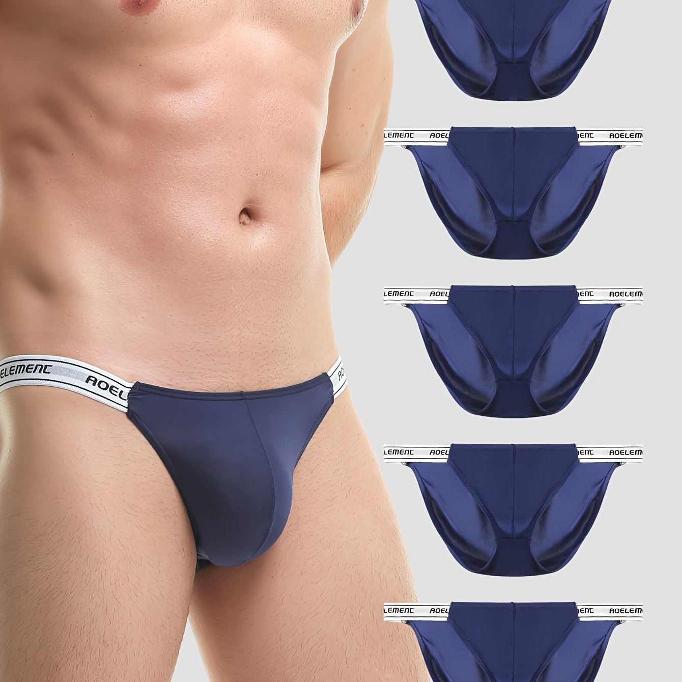 Pack de 5 Bóxers de Nylon Transpirable para Hombre – Ajuste Cómodo y Diseño Deportivo 🔥