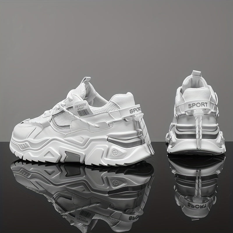 Zapatillas de plataforma, cordones, transpirables: zapatos de entrenamiento resistentes al desgaste y modernos.
