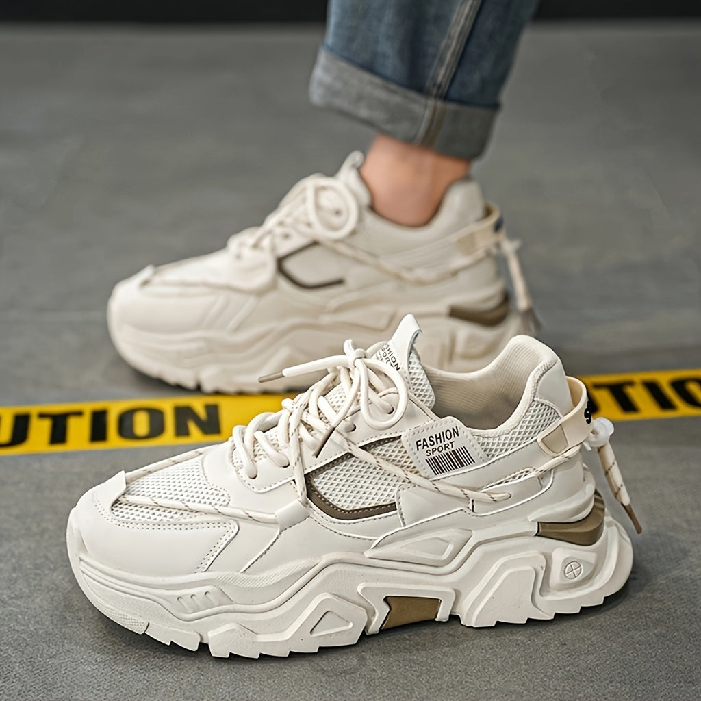 Zapatillas de plataforma, cordones, transpirables: zapatos de entrenamiento resistentes al desgaste y modernos.