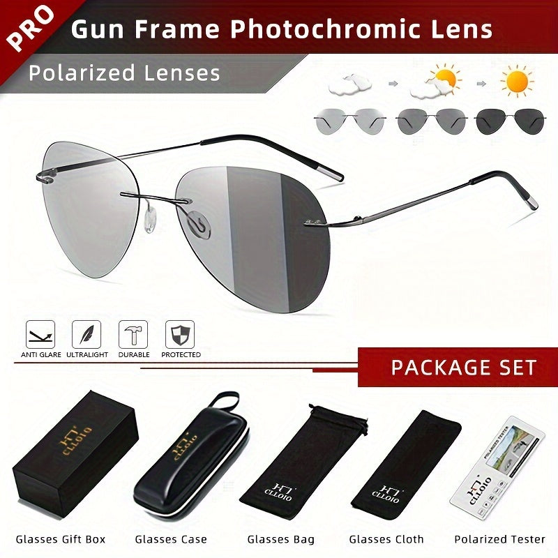 Gafas Fotocromáticas 3188 de Titanio Ultraligero – Estilo y Protección Total