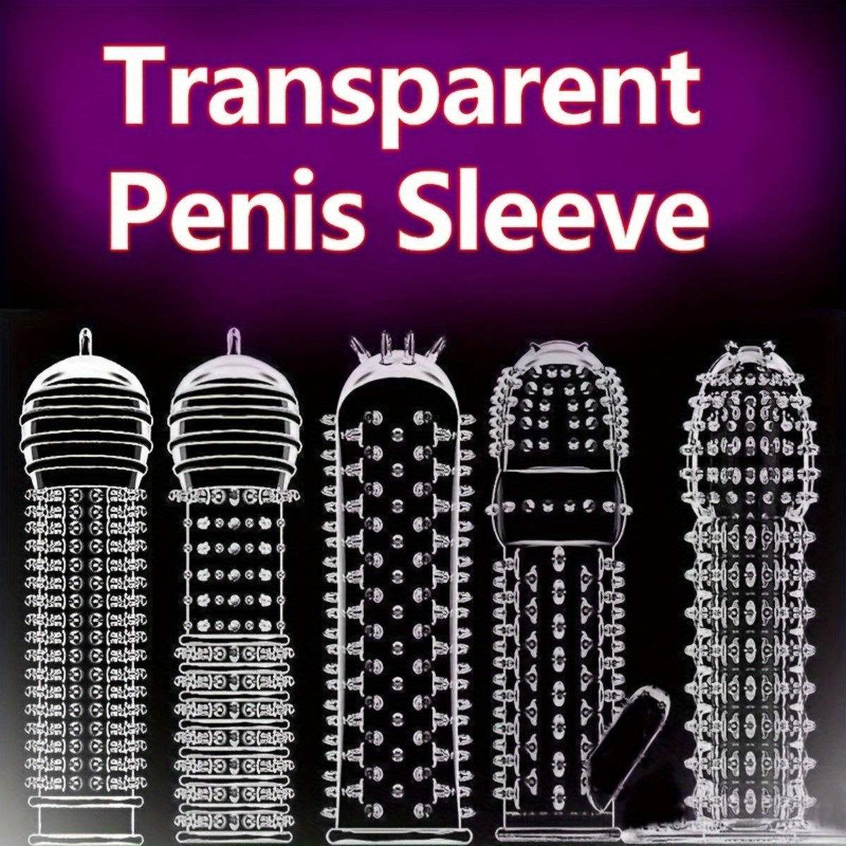 Set de 5 Fundas Transparentes para Hombres – Más Placer, Más Sensaciones 🔥