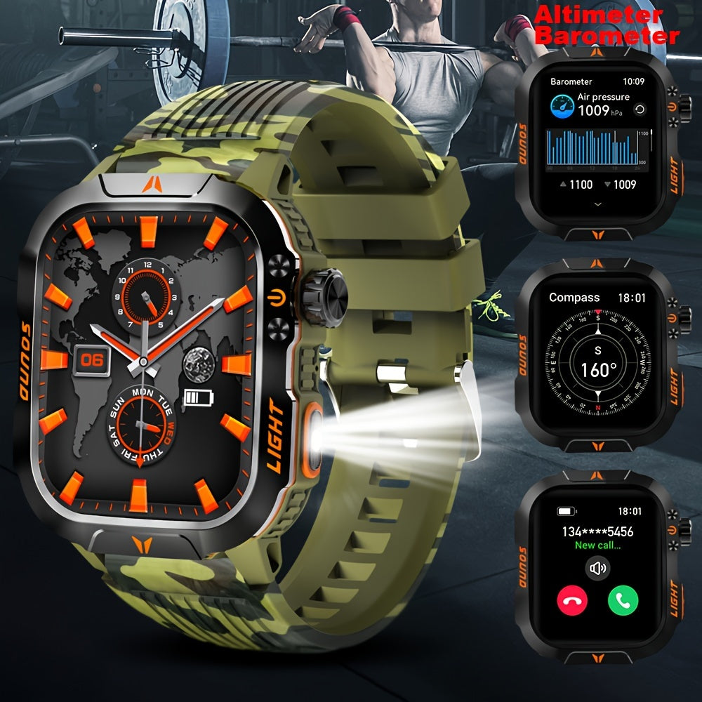 Reloj Inteligente Táctico QTLJJBY - Tecnología de Precisión y Diseño Robusto ⌚🌟