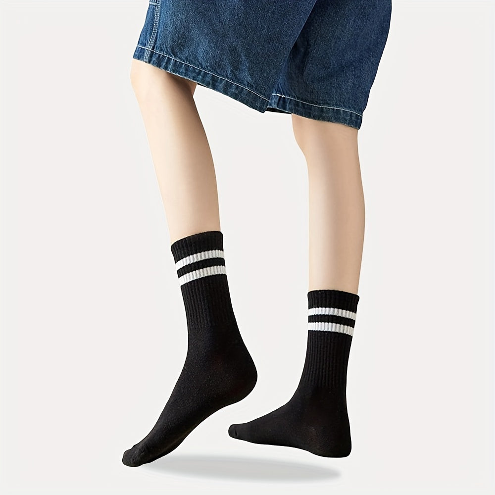 🧦 Pack de 3 Pares de Medias Unisex con Rayas – Comodidad y Estilo en Cada Paso