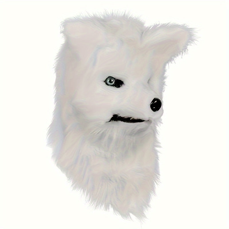 Máscara Realista de Zorro para Halloween - Diseño con Boca Abierta 🦊🎃