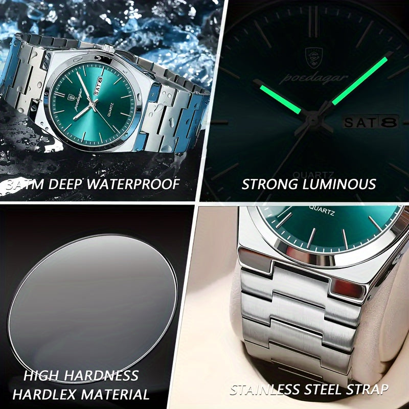 ⌚ Set de 2 Relojes de Cuarzo Luminiscentes - Elegancia y Estilo para Hombres ✨