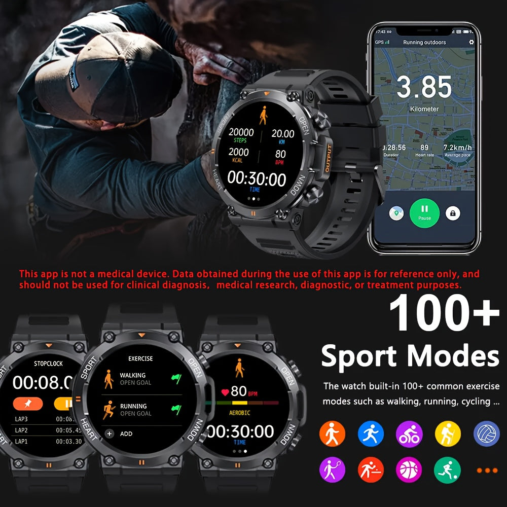 Reloj Inteligente SENBONO para Hombres - Funcionalidad Táctica y Moderna ⌚✨