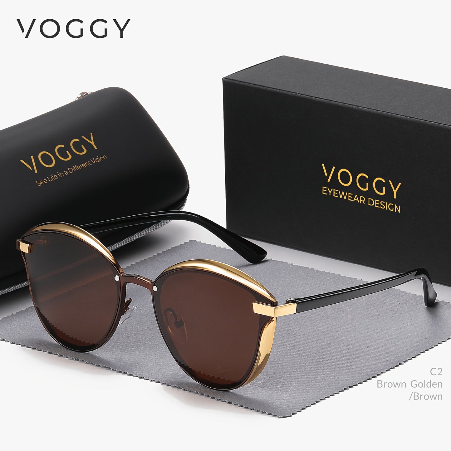 Gafas de Sol Polarizadas VOGGY Retro Butterfly – Protección y Estilo