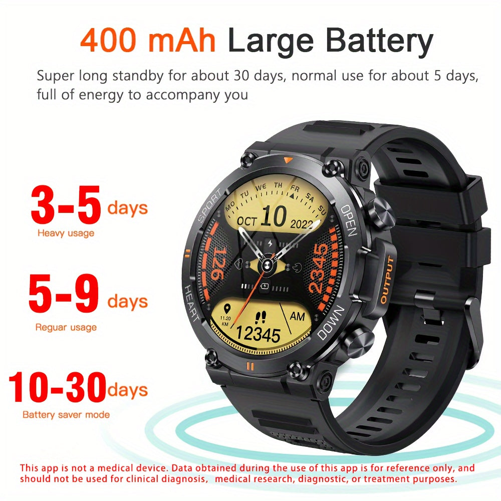 Reloj Inteligente SENBONO para Hombres - Funcionalidad Táctica y Moderna ⌚✨