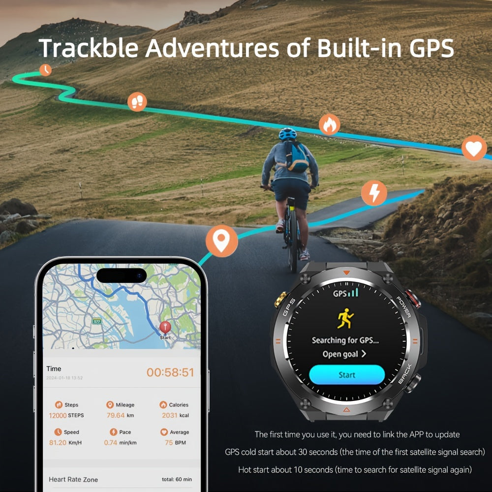 Reloj Inteligente GPS SENBONO para Hombres - Diseño Moderno y Funcionalidad Avanzada ⌚✨