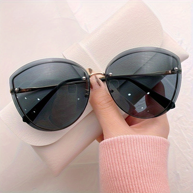 Gafas de Moda "Cat Eye" Estilo Coreano – Diseño Irregular y Lentes Efecto Océano