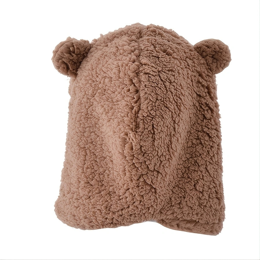 Gorro Bufanda Integrado de Oso - Protección contra el Viento con Estilo 🐻❄️