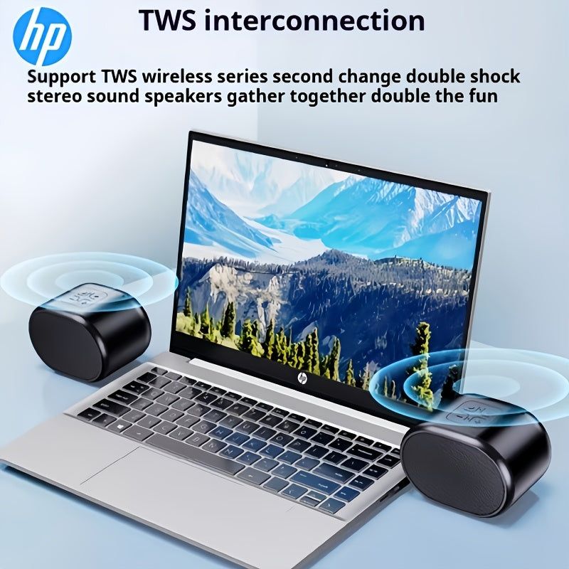🔊 Mini Parlante HP Inalámbrico Bluetooth – Sonido HIFI y Bajo Potente