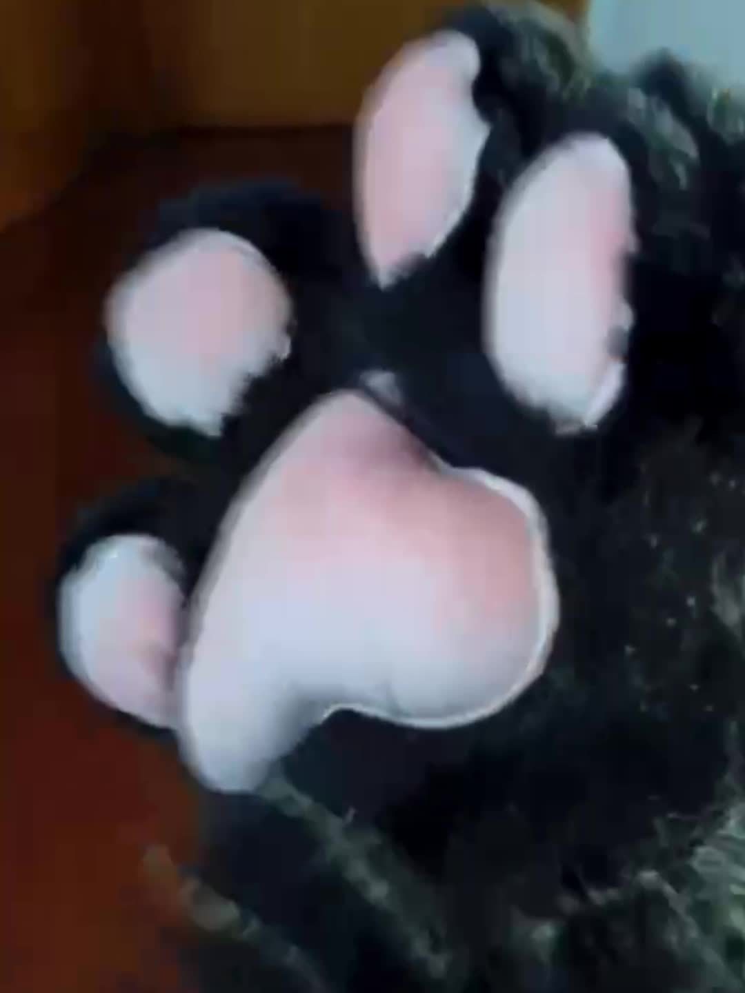 Guantes de Pata de Gato con Terciopelo Acolchado - Inspirados en Anime 🐾✨