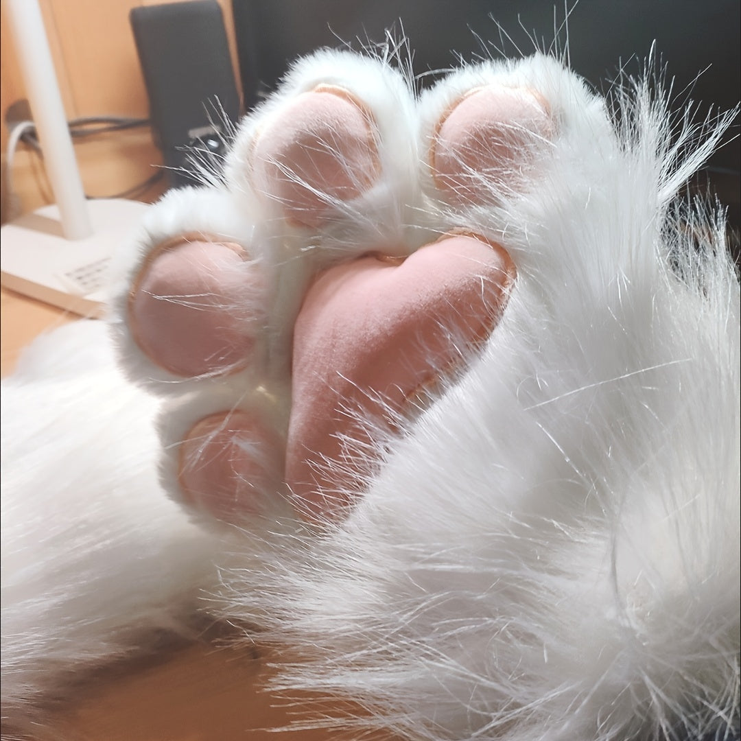 Guantes de Pata de Gato con Terciopelo Acolchado - Inspirados en Anime 🐾✨