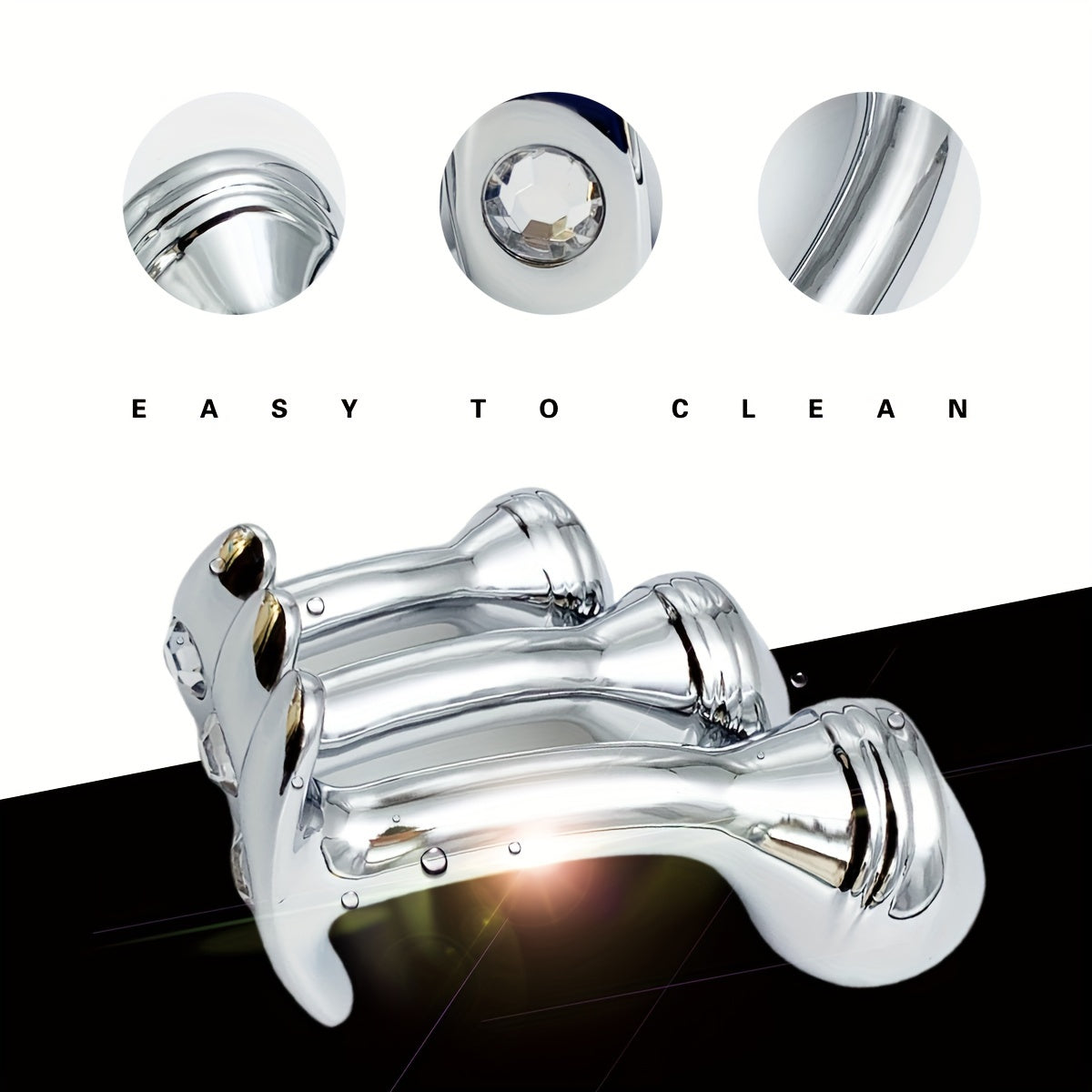 Plug Anal de Metal con Base de Gema – Lujo, Sensación y Placer Extremo 🔥