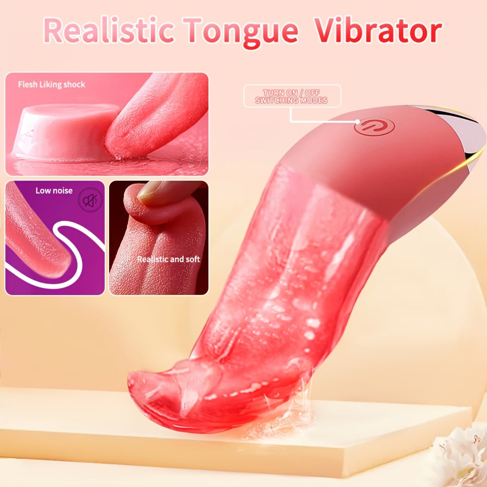 Vibrador Estimulador de Lengua Recargable – 10 Modos de Placer Intenso 🔥