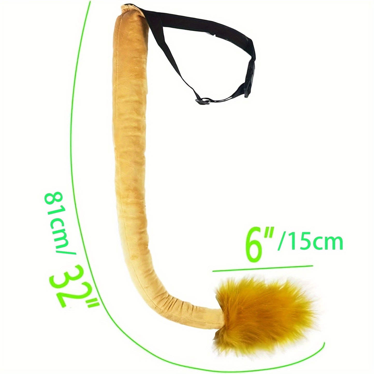 Cola de León de Peluche de Lujo - Accesorio Suave para Disfraces de Cosplay 🦁🎉