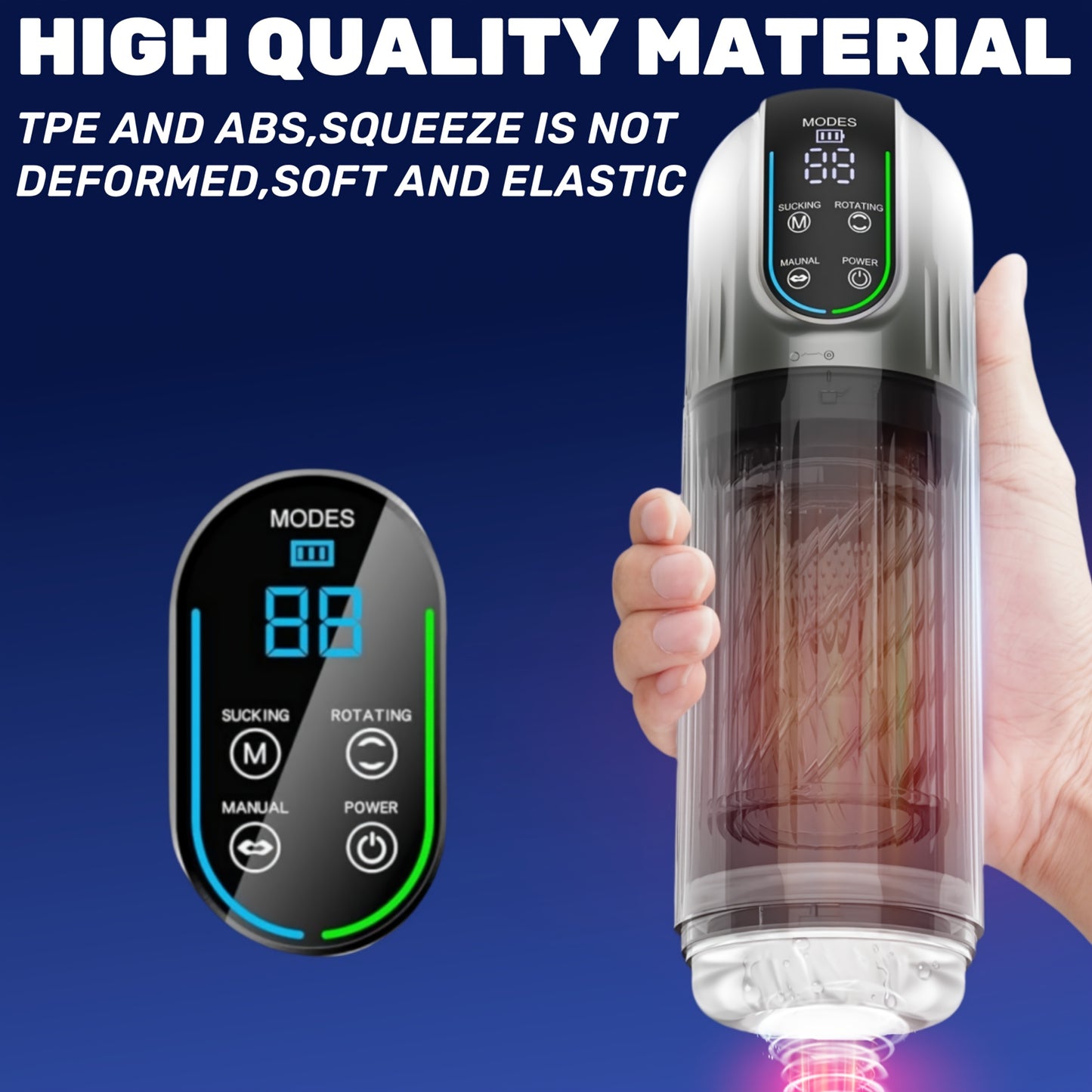 Juguete Eléctrico para Hombres – Placer Total con Succión, Movimiento y Vibración 🔥