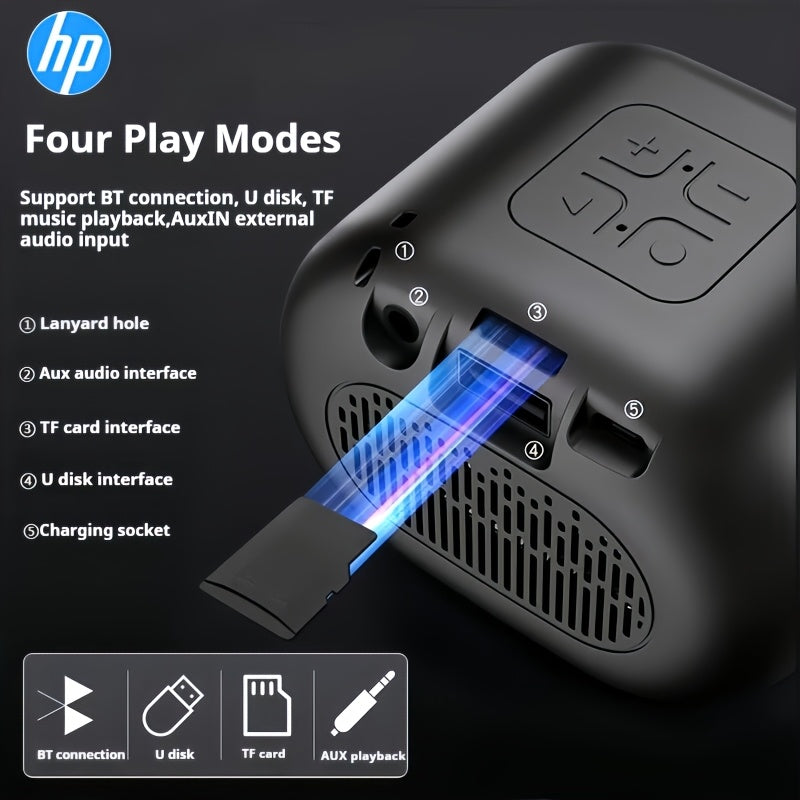 🔊 Mini Parlante HP Inalámbrico Bluetooth – Sonido HIFI y Bajo Potente