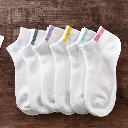 6 Pares de Calcetines Deportivos para Tobillo, Suaves y Livianos, Estilo Bajo, para Mujer