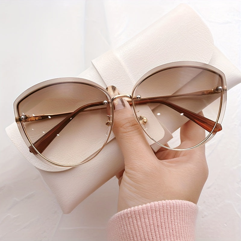 Gafas de Moda "Cat Eye" Estilo Coreano – Diseño Irregular y Lentes Efecto Océano