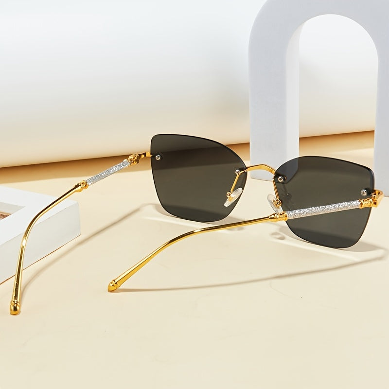 Gafas de Moda sin Montura en Forma de Mariposa – Estilo y Protección en un Solo Accesorio 🦋✨