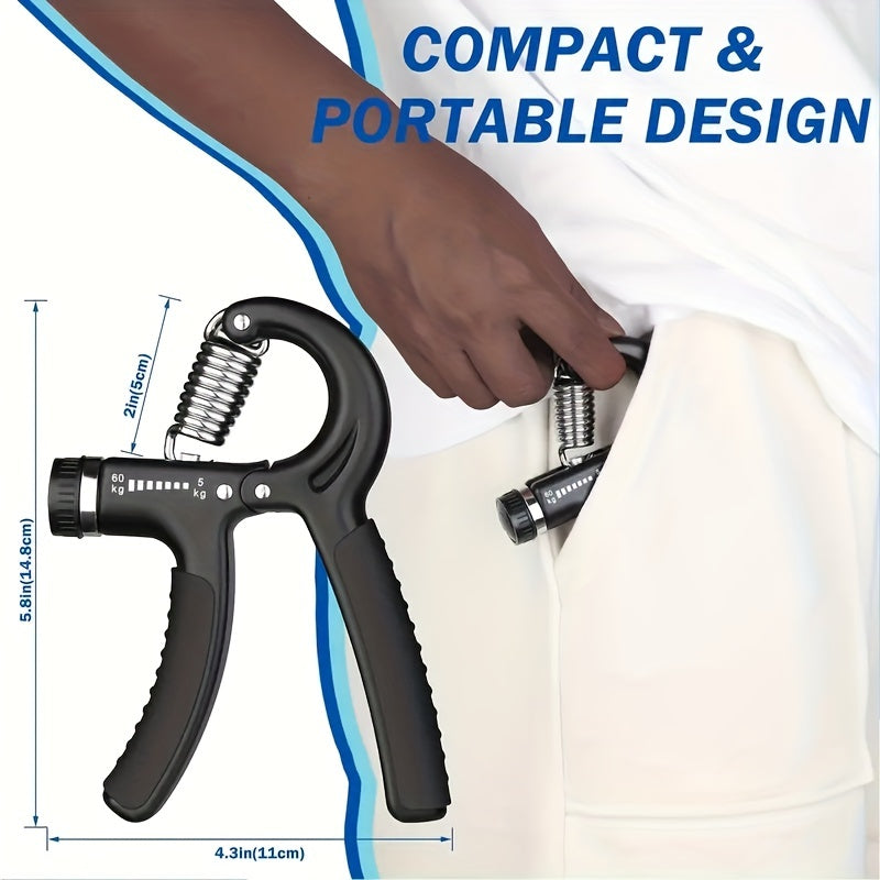 💪 Entrenador de Fuerza de Agarre Ajustable con Escala de Contrapeso – Fortalece Tu Mano y Antebrazo