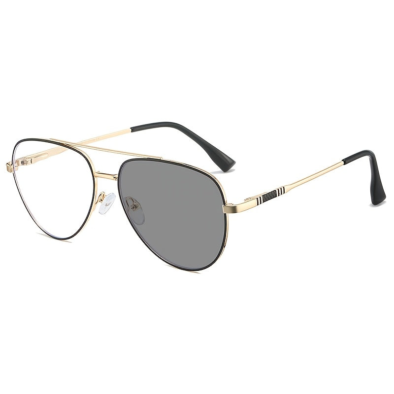 Gafas Retro de Negocios para Hombre – Diseño Elegante con Protección Antiluz Azul