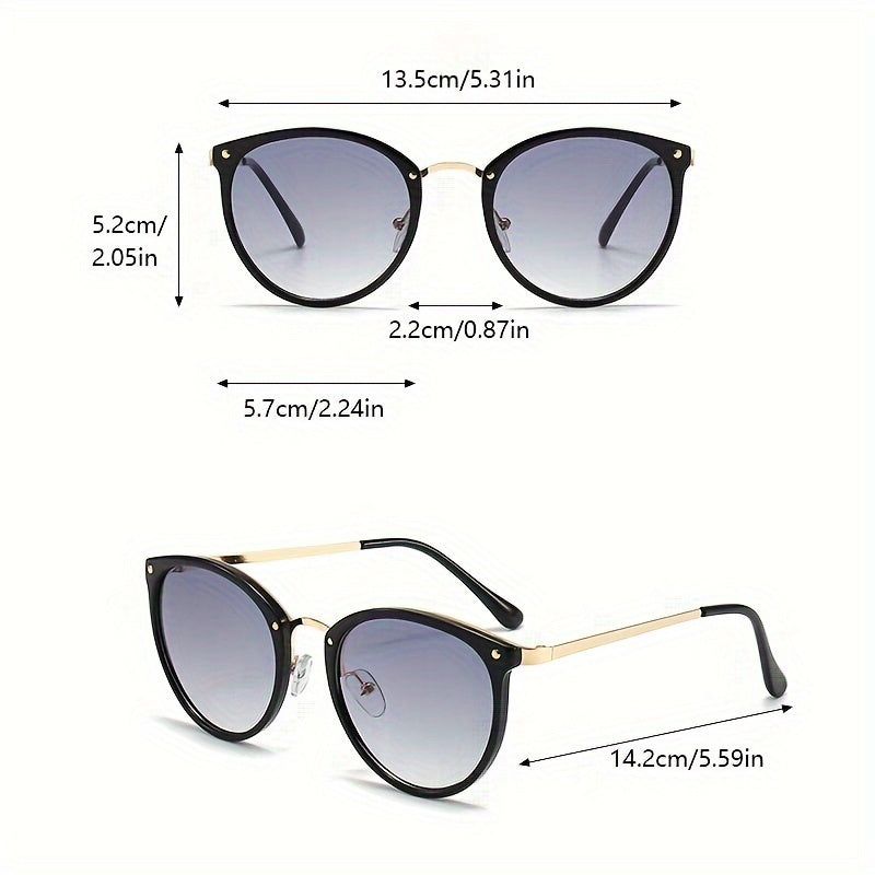 Gafas Retro Clásicas para Mujer – Diseño Ovalado con Estilo Vintage y Elegante