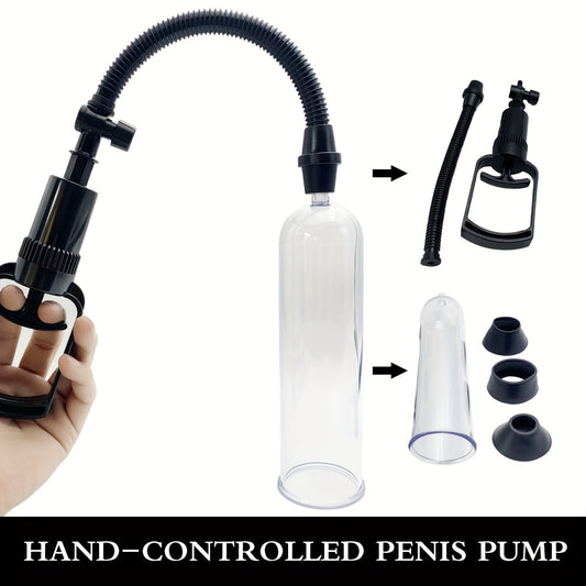 Set de 3 Bombas de Succión Manual para el Placer Masculino – Estimulación y Crecimiento 🔥
