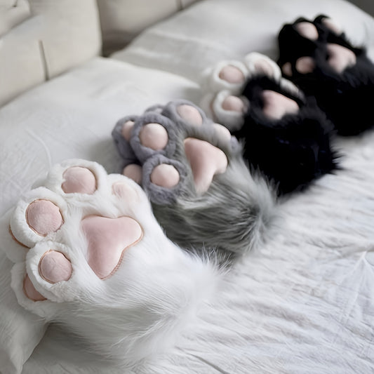 Guantes de Pata de Gato con Terciopelo Acolchado - Inspirados en Anime 🐾✨