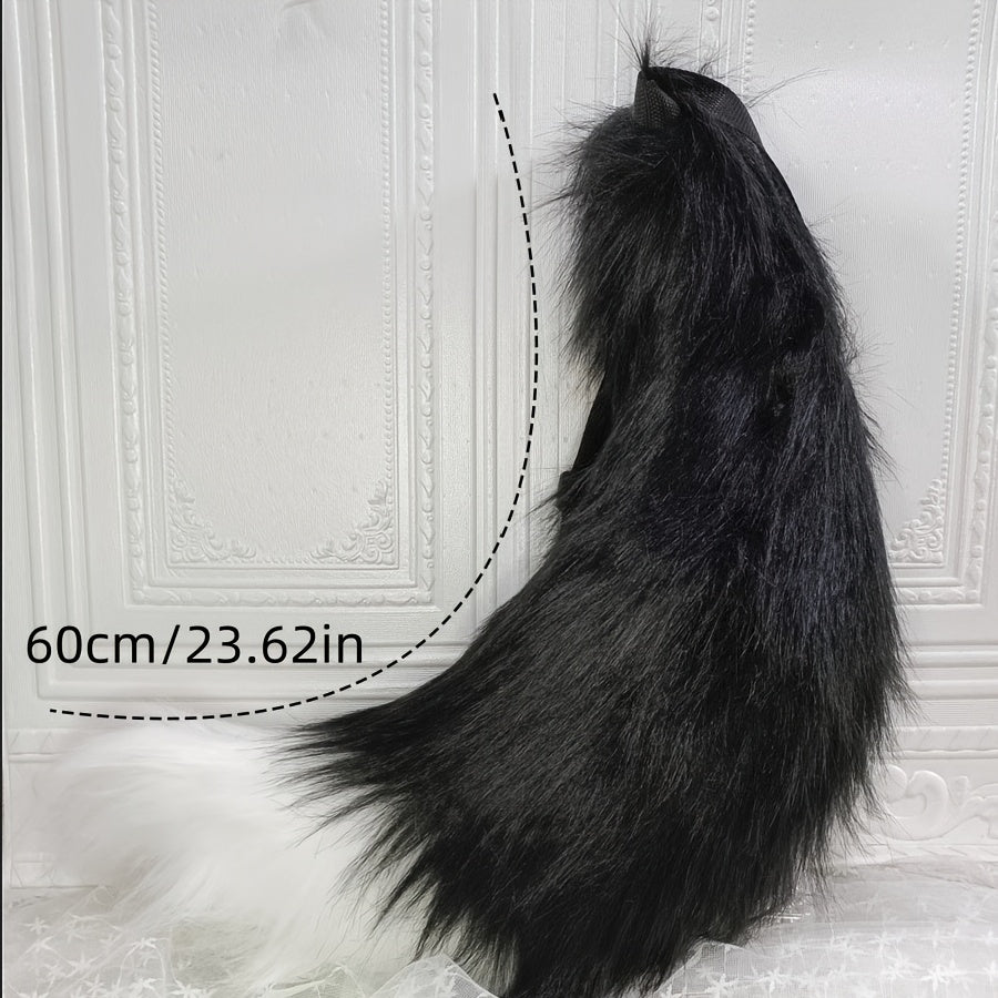 Cola de Animal para Cosplay - Accesorio Hecho a Mano de Peluche Falso 🐾✨