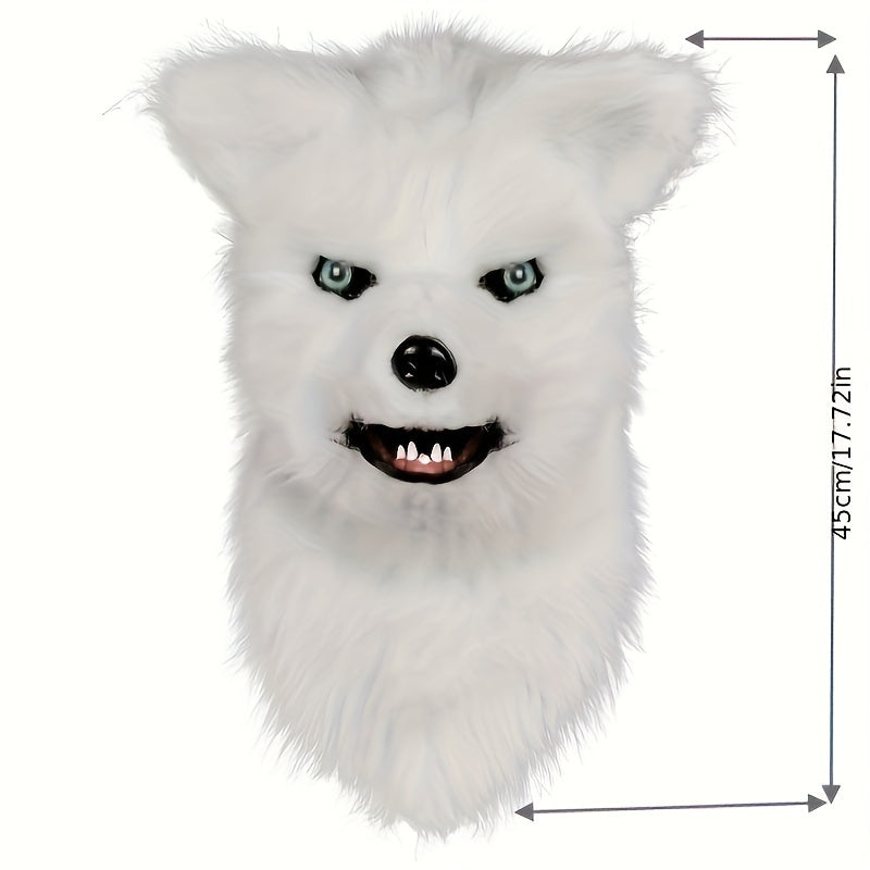 Máscara Realista de Zorro para Halloween - Diseño con Boca Abierta 🦊🎃