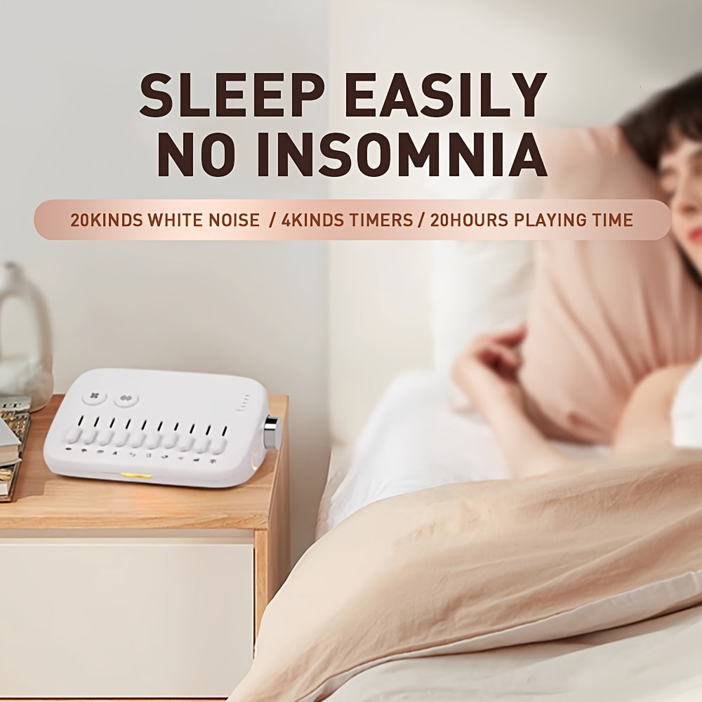 🌙 Máquina de Sonido Blanco Portátil – Relájate, Duerme Mejor y Desconéctate