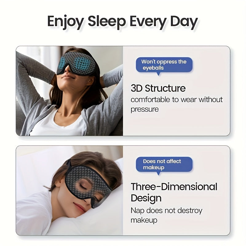 Antifaz para Dormir 3D de Lujo – Bloqueo Total de Luz para un Descanso Reparador
