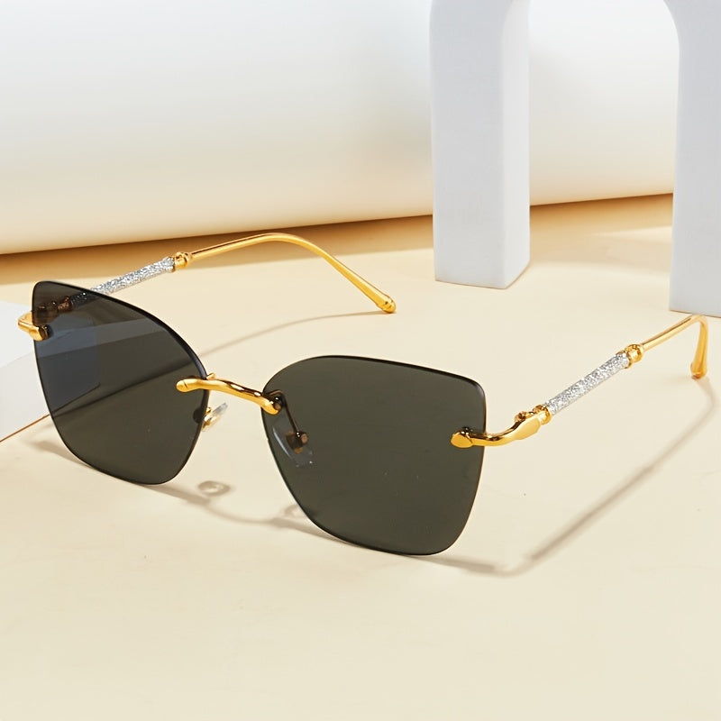 Gafas de Moda sin Montura en Forma de Mariposa – Estilo y Protección en un Solo Accesorio 🦋✨