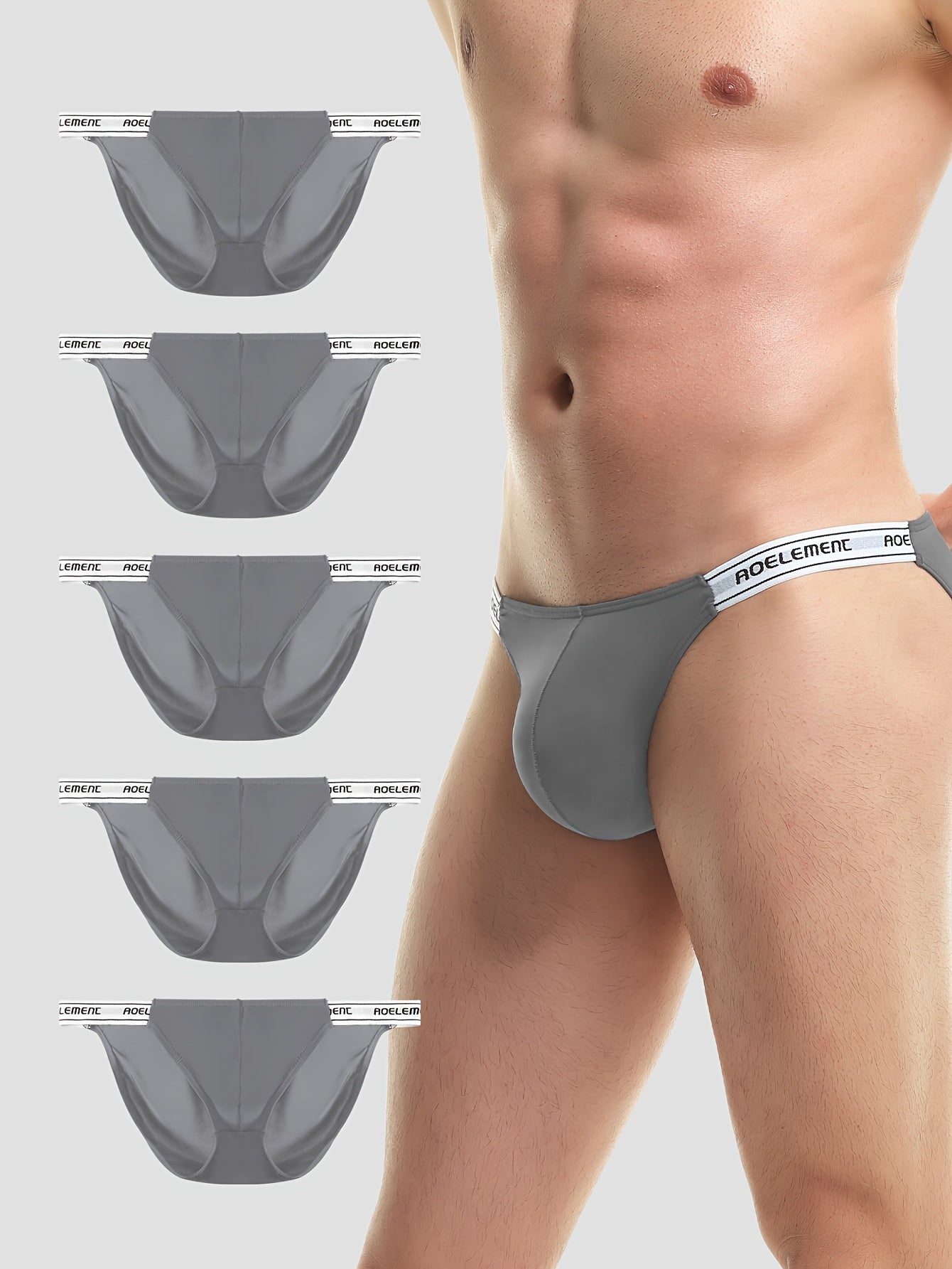 Pack de 5 Bóxers de Nylon Transpirable para Hombre – Ajuste Cómodo y Diseño Deportivo 🔥