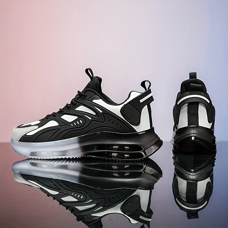Zapatillas de Moda en Blanco y Negro para Hombre - Estilo Casual y Versátil 👟✨