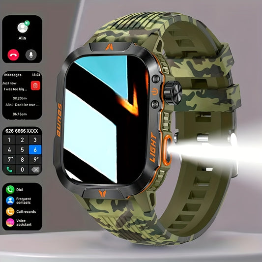 Reloj Inteligente Táctico QTLJJBY - Tecnología de Precisión y Diseño Robusto ⌚🌟